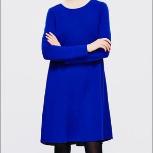 COS A-line Dress Rayon Blend Long Sleeves Pockets